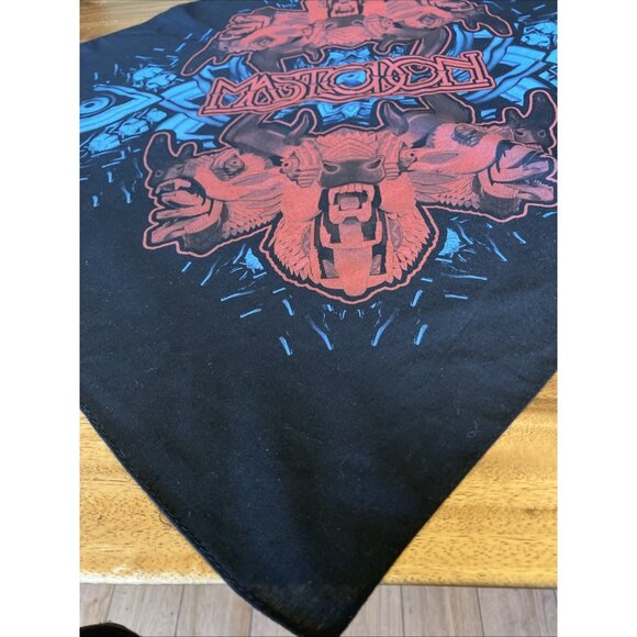 Official Mastodon Bandana Black 19” X 21” - Picture 2 of 10